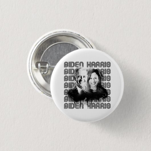 Retro Biden Harris Pride Button (Vorne & Hinten)