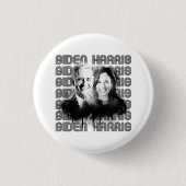 Retro Biden Harris Pride Button (Vorderseite)