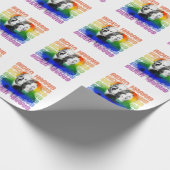 Retro Biden Harris Pride Geschenkpapier (Ecke)