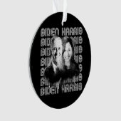 Retro Biden Harris Pride Ornament (Vorderseite)