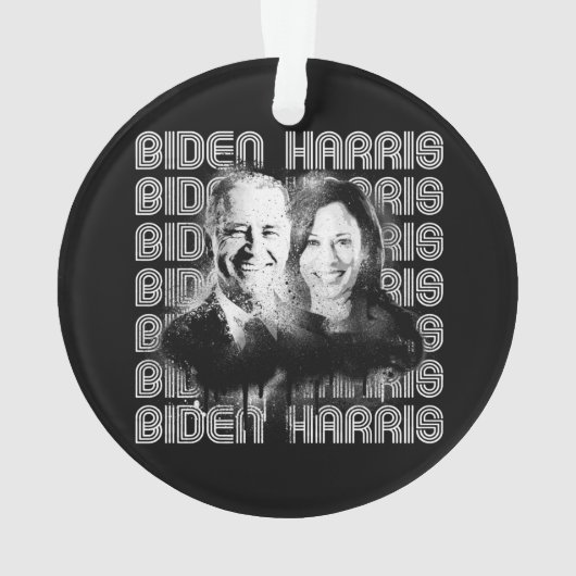Retro Biden Harris Pride Ornament (Rückseite)