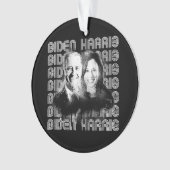 Retro Biden Harris Pride Ornament (Vorderseite)