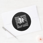 Retro Biden Harris Pride Runder Aufkleber (Umschlag)