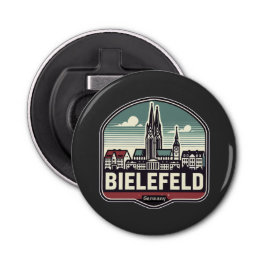 Retro Bielefeld Skyline Flaschenöffner