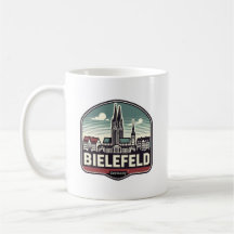 Retro Bielefeld Skyline