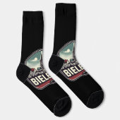 Retro Bielefeld Skyline Socken (Rechts)
