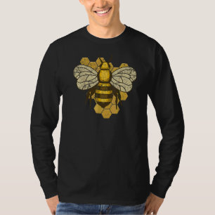Retro Bienenhalter Bienenzucht Vintag Gerettet Bie T-Shirt