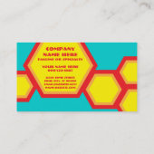 Retro BienenwabenLochkarte Treuekarte (Rückseite)