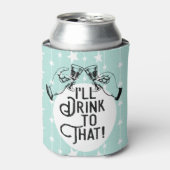 Retro-Bier | Ich trinke darauf | Funny Dosenkühler (Kanne Vorderseite)