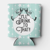 Retro-Bier | Ich trinke darauf | Funny Dosenkühler (Vorderseite)