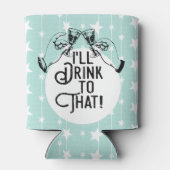 Retro-Bier | Ich trinke darauf | Funny Dosenkühler (Rückseite)