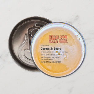 Retro-Bier zum Thema Geburtstagsparty Einladung