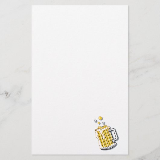 Retro-Biergrafik Briefpapier (Vorderseite)