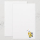 Retro-Biergrafik Briefpapier (Vorne/Hinten)