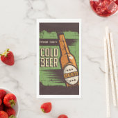 Retro Bierliebhaber Party Paper Serviette (Beispiel)