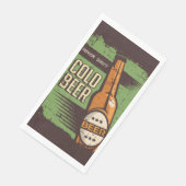 Retro Bierliebhaber Party Paper Serviette (Ecke)