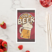 Retro Bierliebhaber Party Paper Serviette (Beispiel)