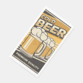 Retro Bierliebhaber Party Paper Serviette (Ecke)