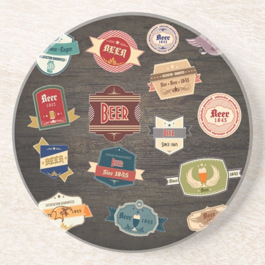 Retro-Biermarken Untersetzer (Vorne)