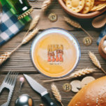 Retro Bierprobe Party Runder Pappuntersetzer<br><div class="desc">Retro Bierverkostung Party Untersetzer individuell auf Ihre Veranstaltung.</div>