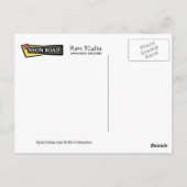 Retro Big Boy Painting Postcard Postkarte (Rückseite)