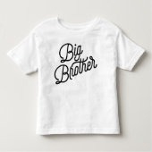 Retro Big Brother Black Typografy Kleinkind T-shirt (Vorderseite)