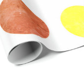 Retro Big Distressive farbenfrohe Polka Dots Muste Geschenkpapier (Rolleneckpunkt)