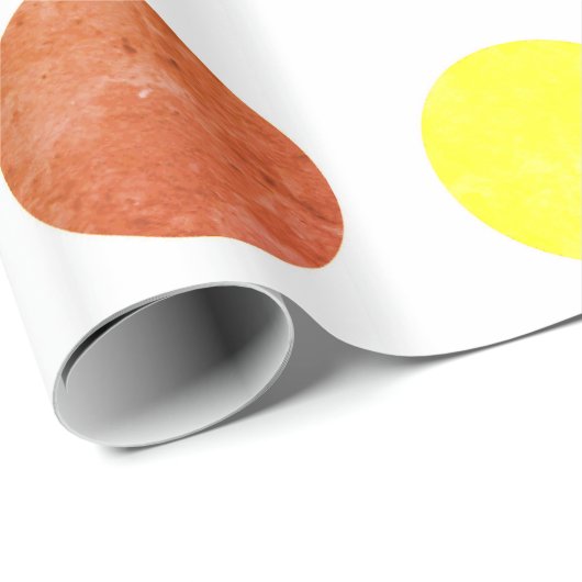 Retro Big Distressive farbenfrohe Polka Dots Muste Geschenkpapier (Rolleneckpunkt)