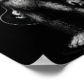 Retro Big Foot Rock Music gibt Männer Frauen Kinde Poster (Ecke)