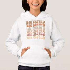 Retro Big Sister , große Schwester Ankündigung Hoodie