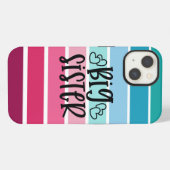 Retro Big Sister iPhone Hülle (Rückseite (Horizontal))