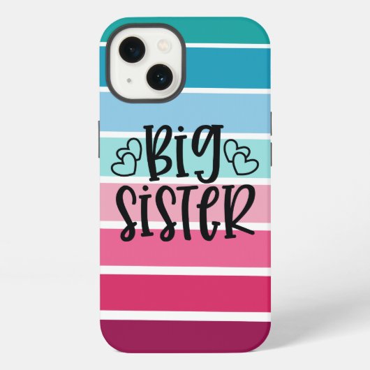 Retro Big Sister iPhone Hülle (Rückseite)