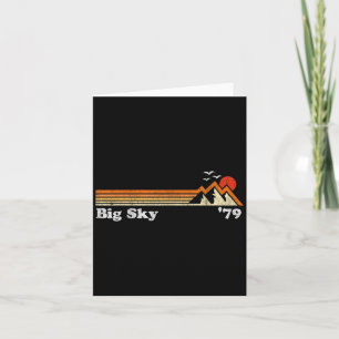 Retro Big Sky Ski Resort Colorado Snowboard Skifah Karte