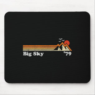 Retro Big Sky Ski Resort Colorado Snowboard Skifah Mousepad
