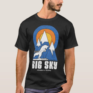Retro Big Sky Ski White Fox T-Shirt