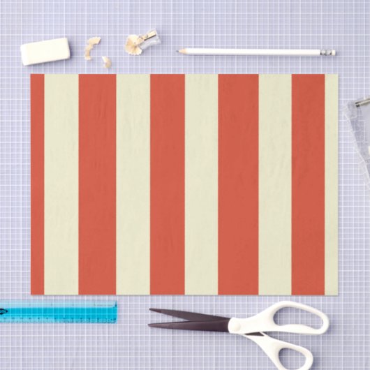 Retro Big Top Strip Gewebpapier Seidenpapier (Handwerk)