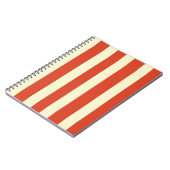 Retro Big Top Striping SpiralNotebook Notizblock (Linke Seite)