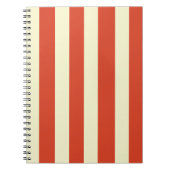 Retro Big Top Striping SpiralNotebook Notizblock (Vorderseite)