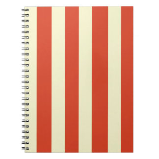 Retro Big Top Striping SpiralNotebook Notizblock