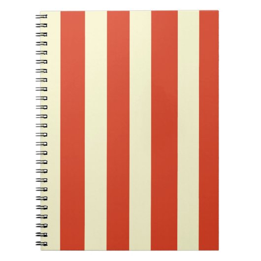 Retro Big Top Striping SpiralNotebook Notizblock (Vorderseite)