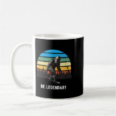 Retro Bigfoot Be Legendary Motivational  Kaffeetasse (Links)