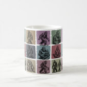 Retro Bigfoot Drinkware Vintage Sasquatch Gift Kaffeetasse (Mittel)