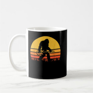 Retro Bigfoot Gitarre, Vintag Sasquatch Rocker Kaffeetasse