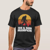 Retro Bigfoot Hide and Seek Champion T-Shirt (Vorderseite)
