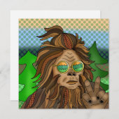 Retro-Bigfoot | Pop Art Sasquatch (Vorne/Hinten)