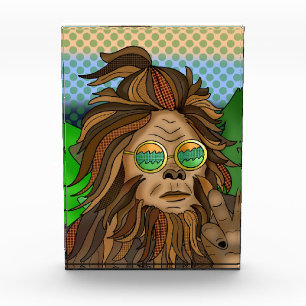Retro-Bigfoot Pop Art Sasquatch Fotoblock