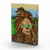 Retro-Bigfoot | Pop Art Sasquatch Fotoblock (Rechts)
