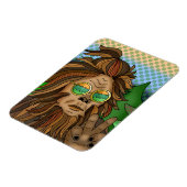 Retro-Bigfoot | Pop Art Sasquatch Magnet (Linke Seite)