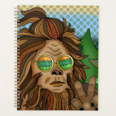 Retro-Bigfoot | Pop Art Sasquatch Planer (Vorderseite)