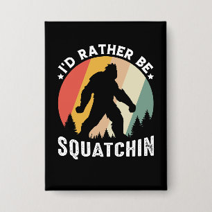 Retro Bigfoot Sasquatch Squatchin Grafik Button